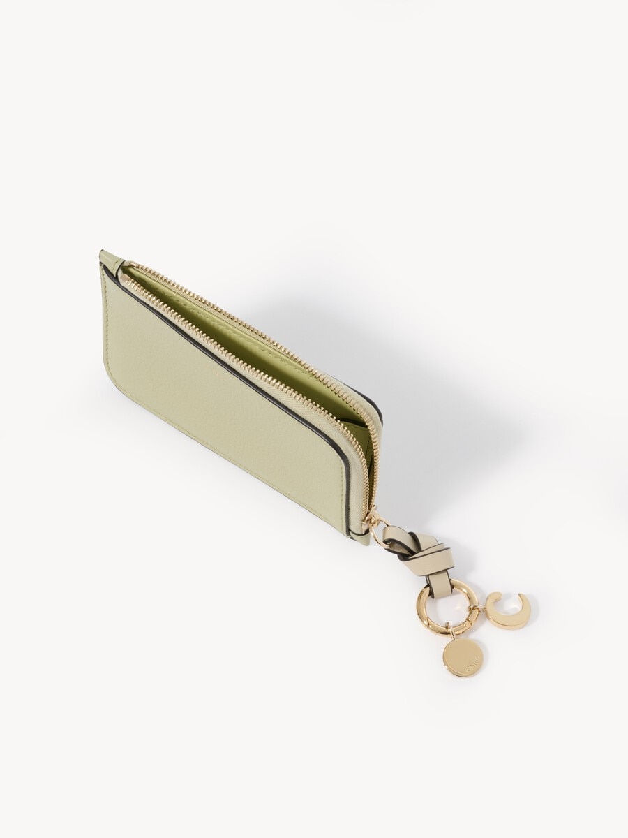 Alphabet wallet in grained leather - 5