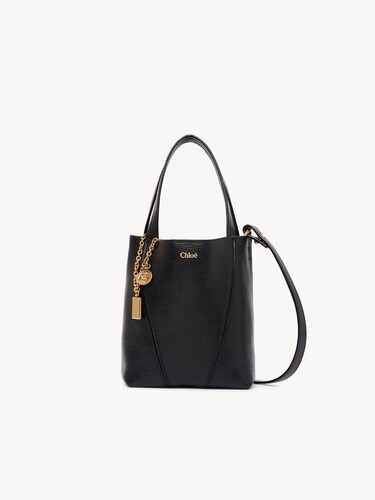 Small Chlo&eacute; Spin tote bag in grained leather - 1
