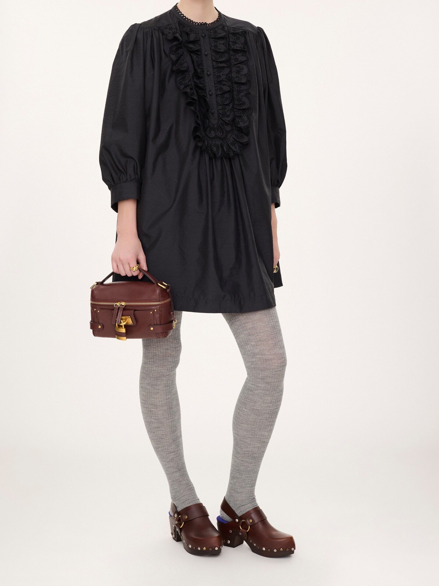 Paddington vanity bag in grained leather - 7.0