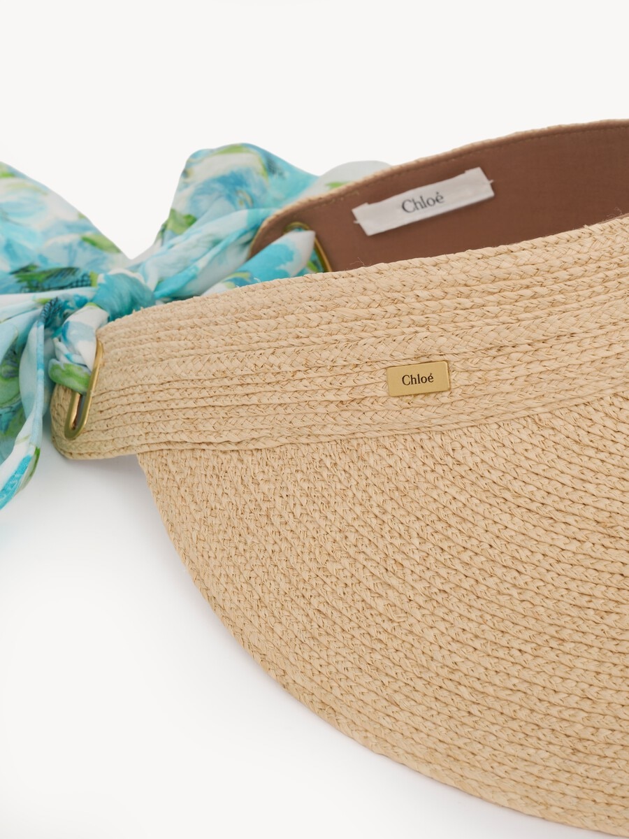 The Chlo&eacute; visor in raffia - 4