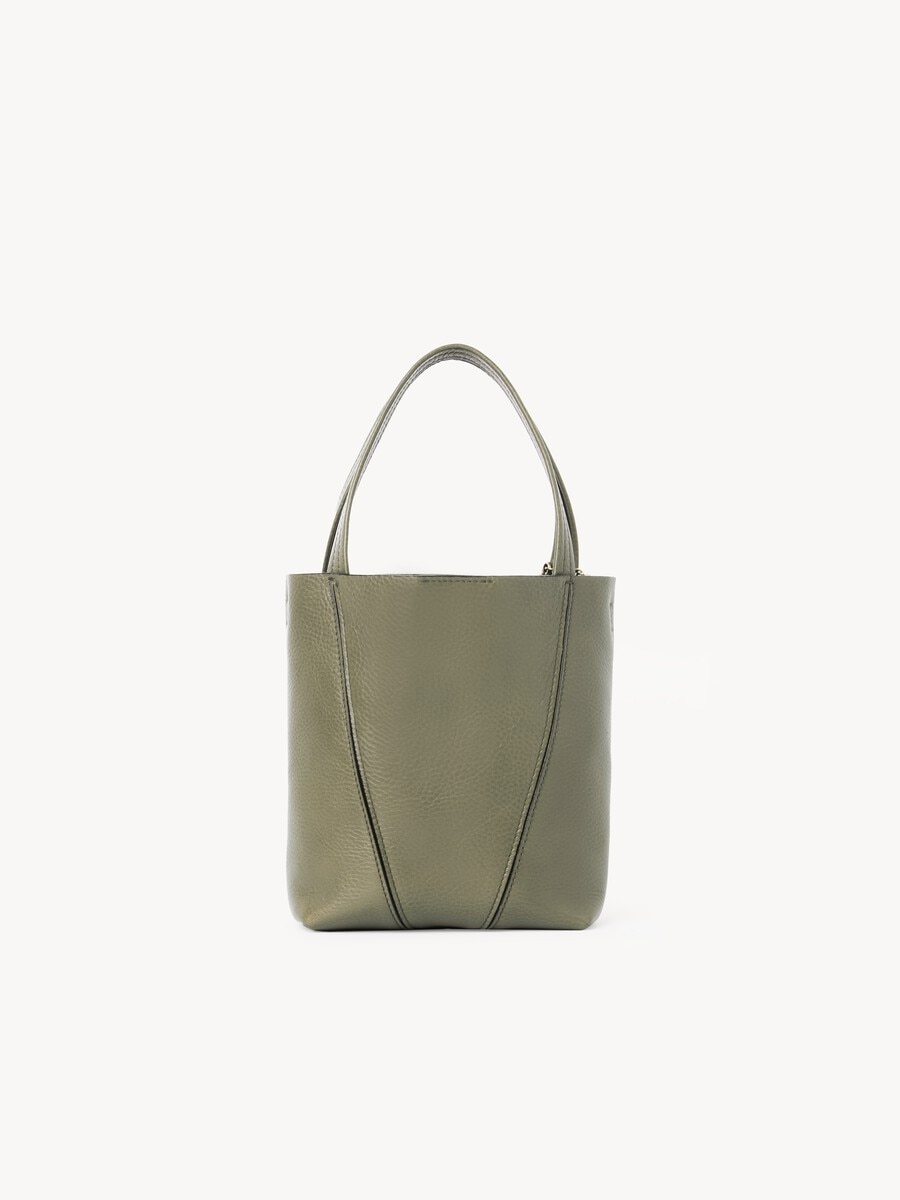 Small Chlo&eacute; Spin tote bag in grained leather - 6