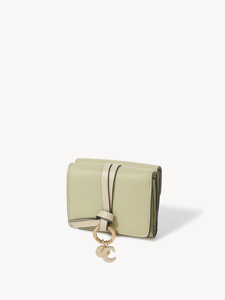 Mini Alphabet tri-fold in grained leather - 3