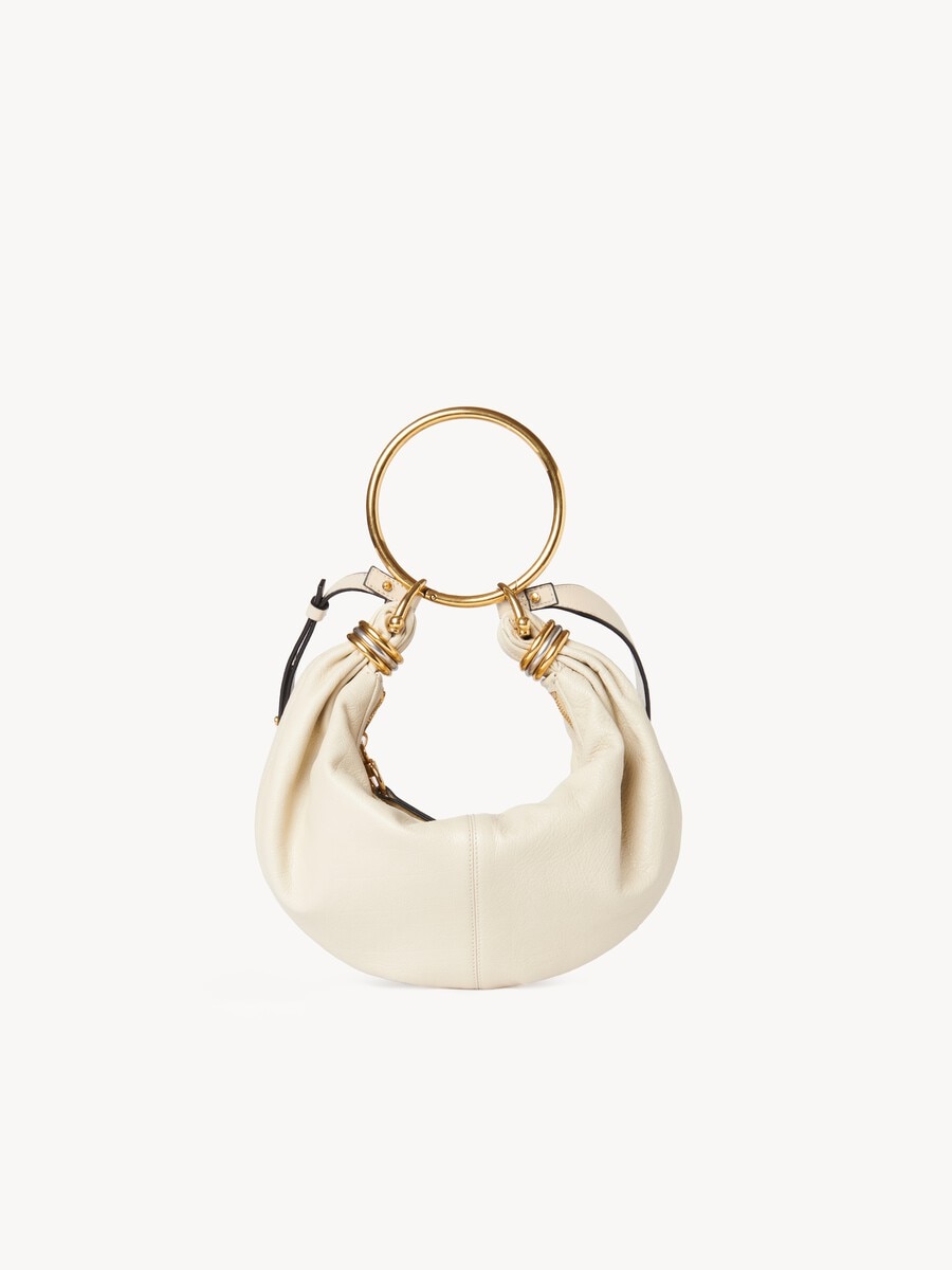 Small Bracelet hobo bag in grained leather - 4
