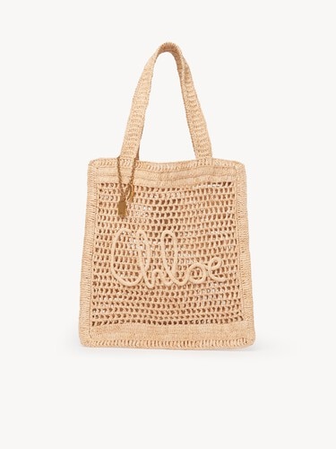 Summer Banana tote bag in raffia - 1