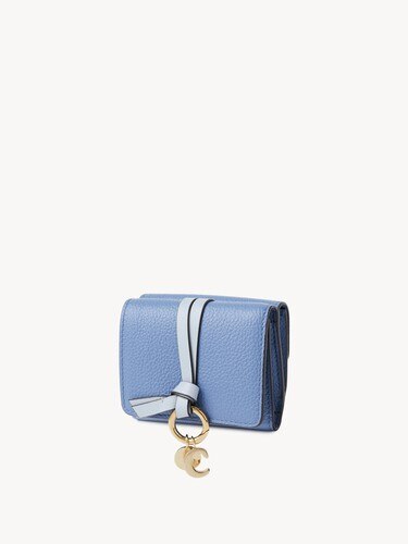 Mini Alphabet tri-fold in grained leather - 3