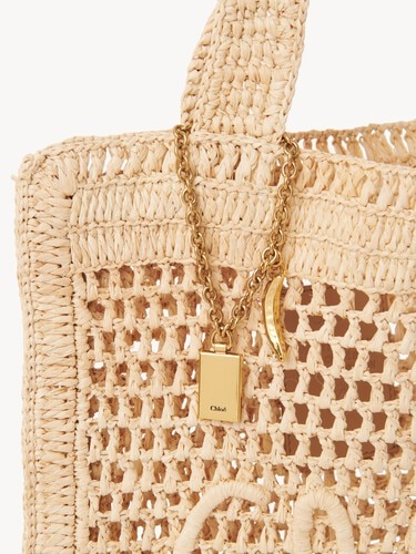 Summer Banana tote bag in raffia - 9
