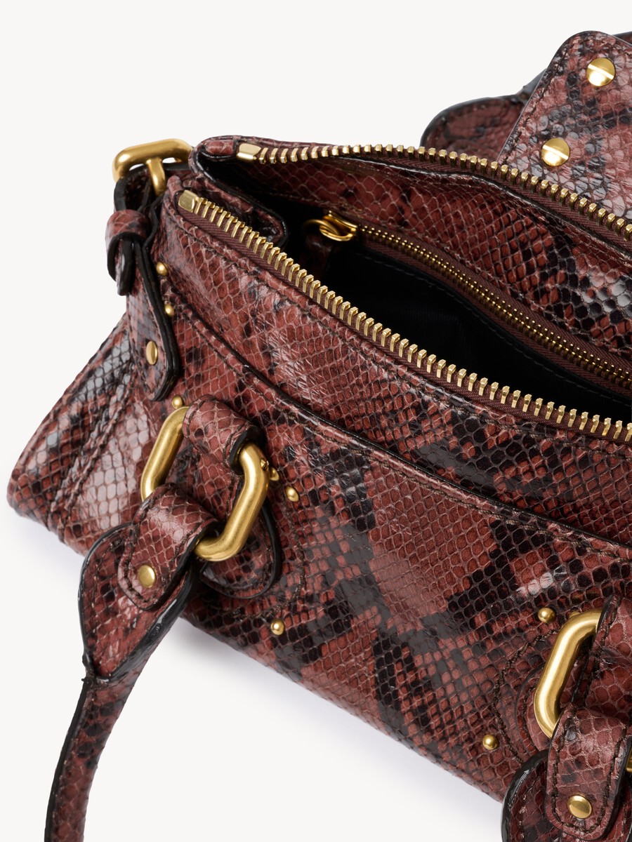 Bolso Paddington peque&ntilde;o de cuero efecto pit&oacute;n - 6