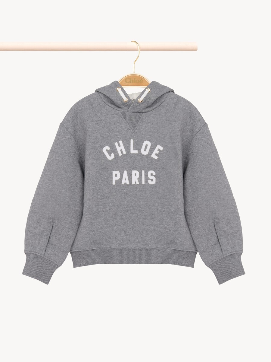 Sweat &agrave; capuche et logo enfant - 1
