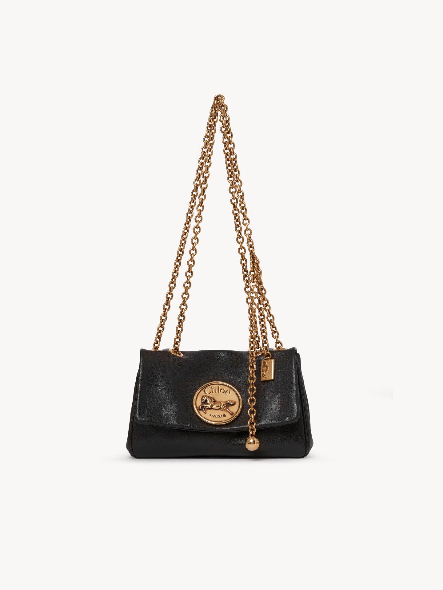 Small Chlo&eacute; Heritage shoulder bag in grained leather - 1.0
