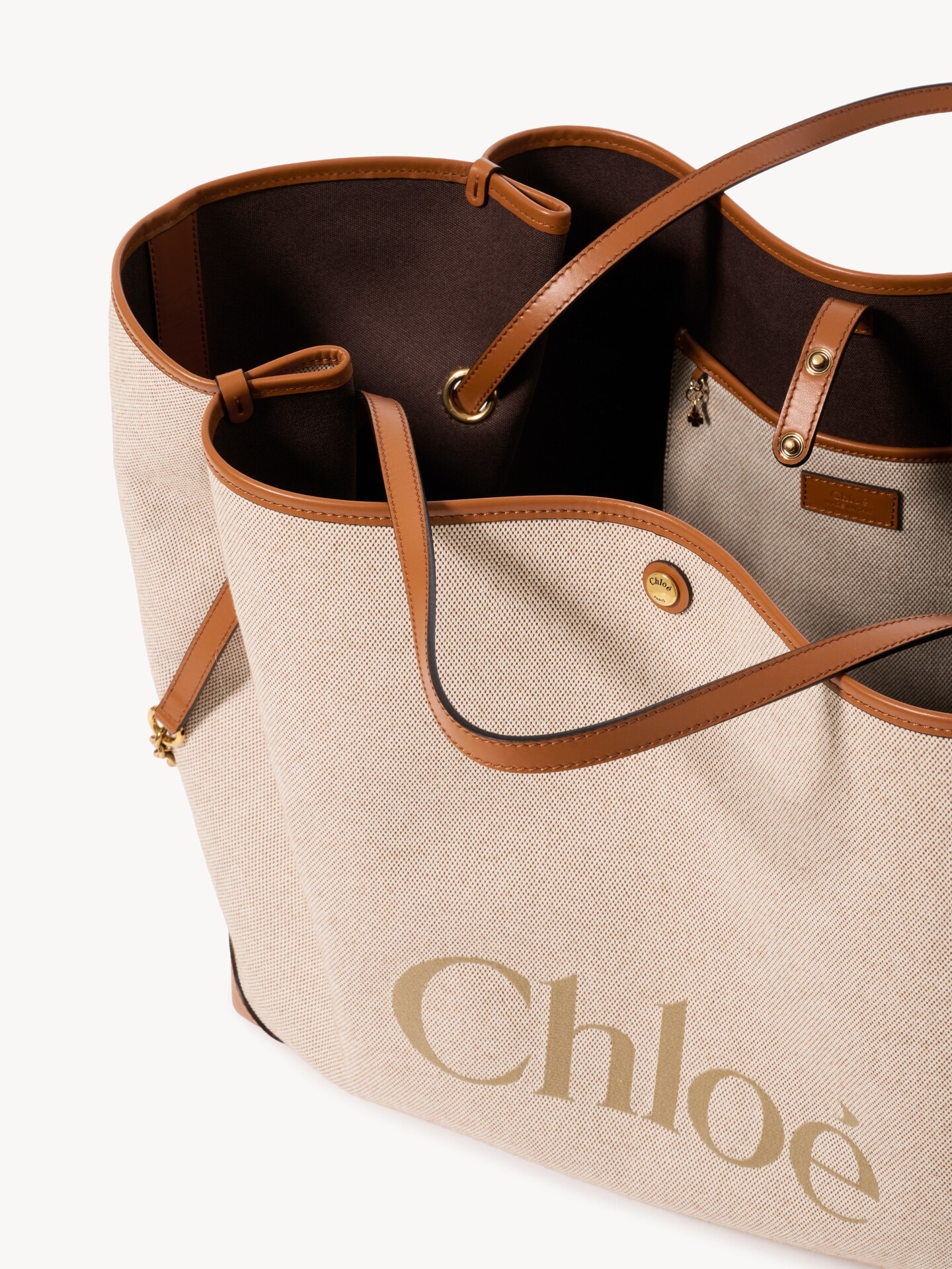 Large sac double port&eacute; Chlo&eacute; Clover en toile - 5.0