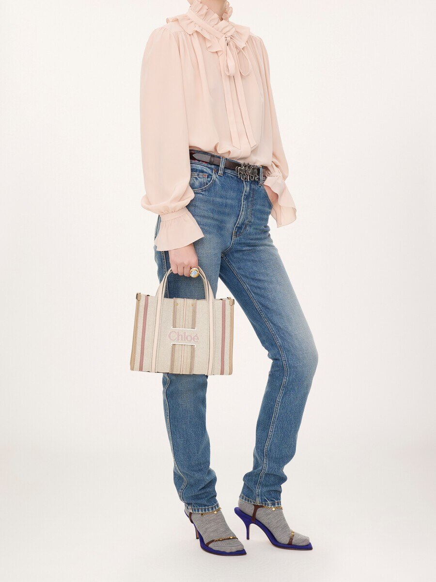 Small Woody Loop tote bag in canvas - 7