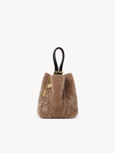 Small Chlo&eacute; Spin tote bag in shearling - 2