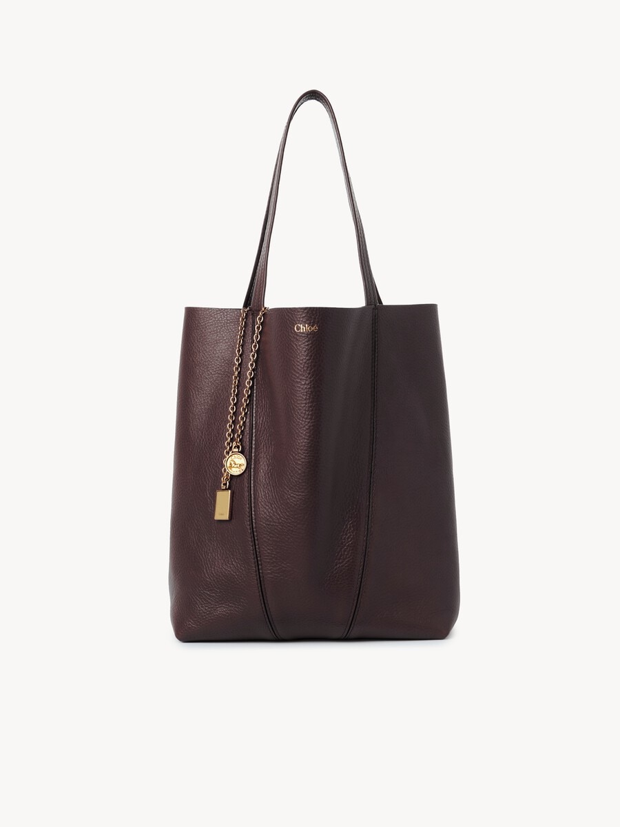 Chlo&eacute; Spin tote bag in grained leather - 1