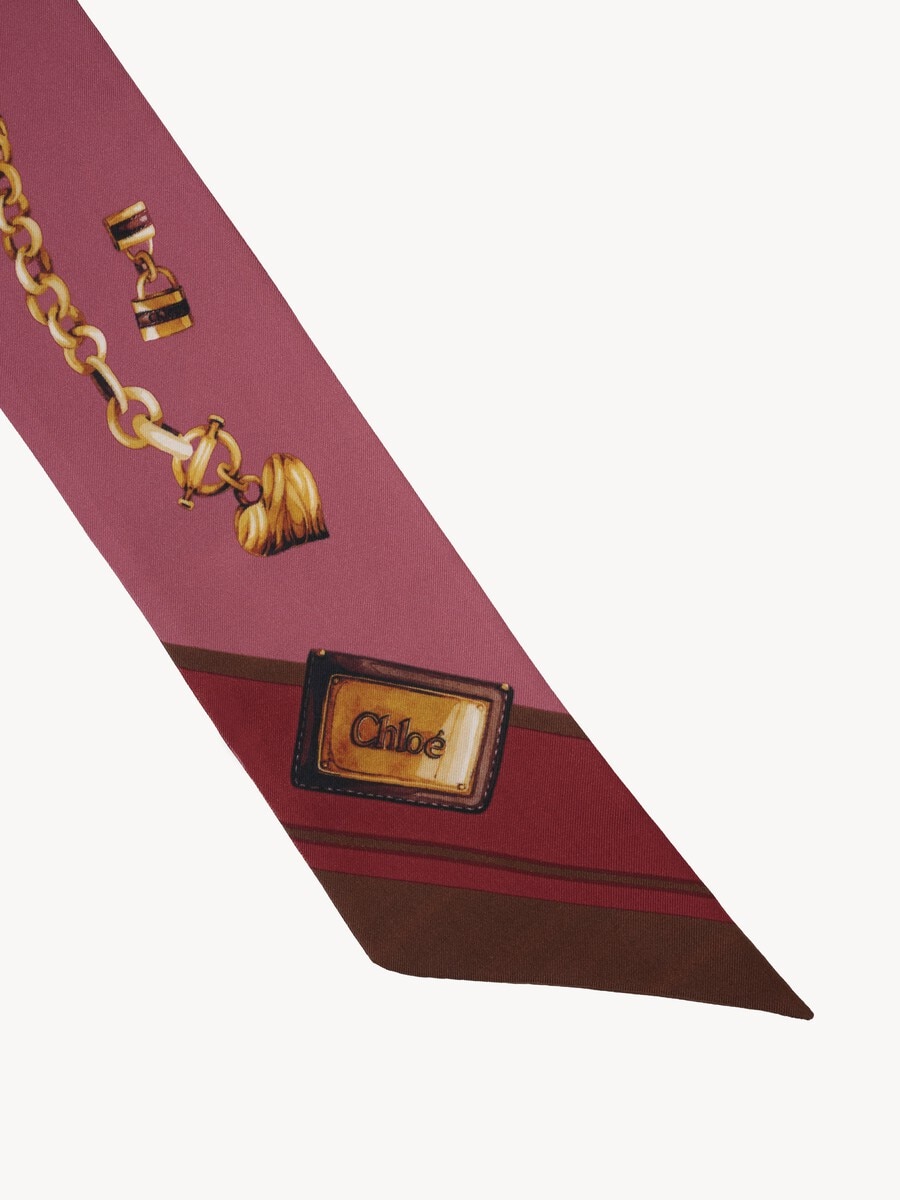 The Chlo&eacute; Paddington bandeau scarf in silk twill - 4