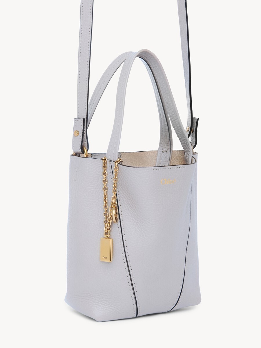 Small Chlo&eacute; Spin tote bag in grained leather - 4