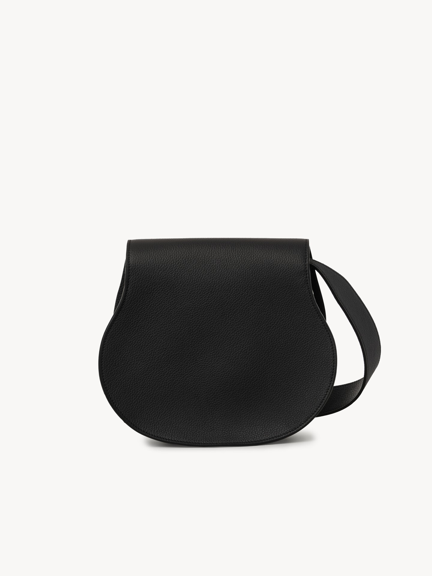 Marcie saddle bag in grained leather - 3.0