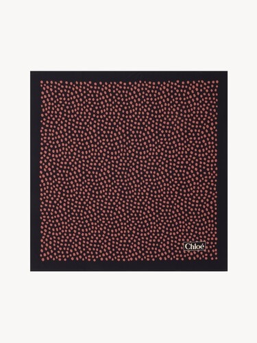 The Chlo&eacute; Spotted square scarf in silk - 1
