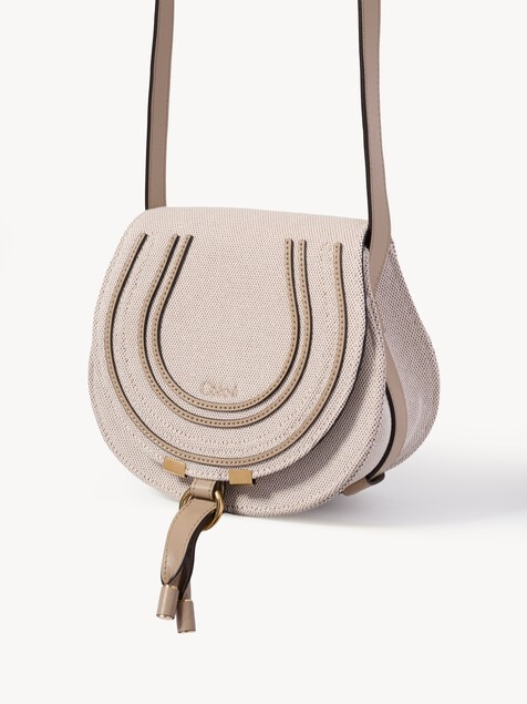 Small Marcie saddle bag in canvas