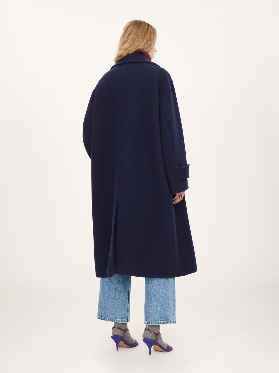 Manteau long oversize en laine - 5