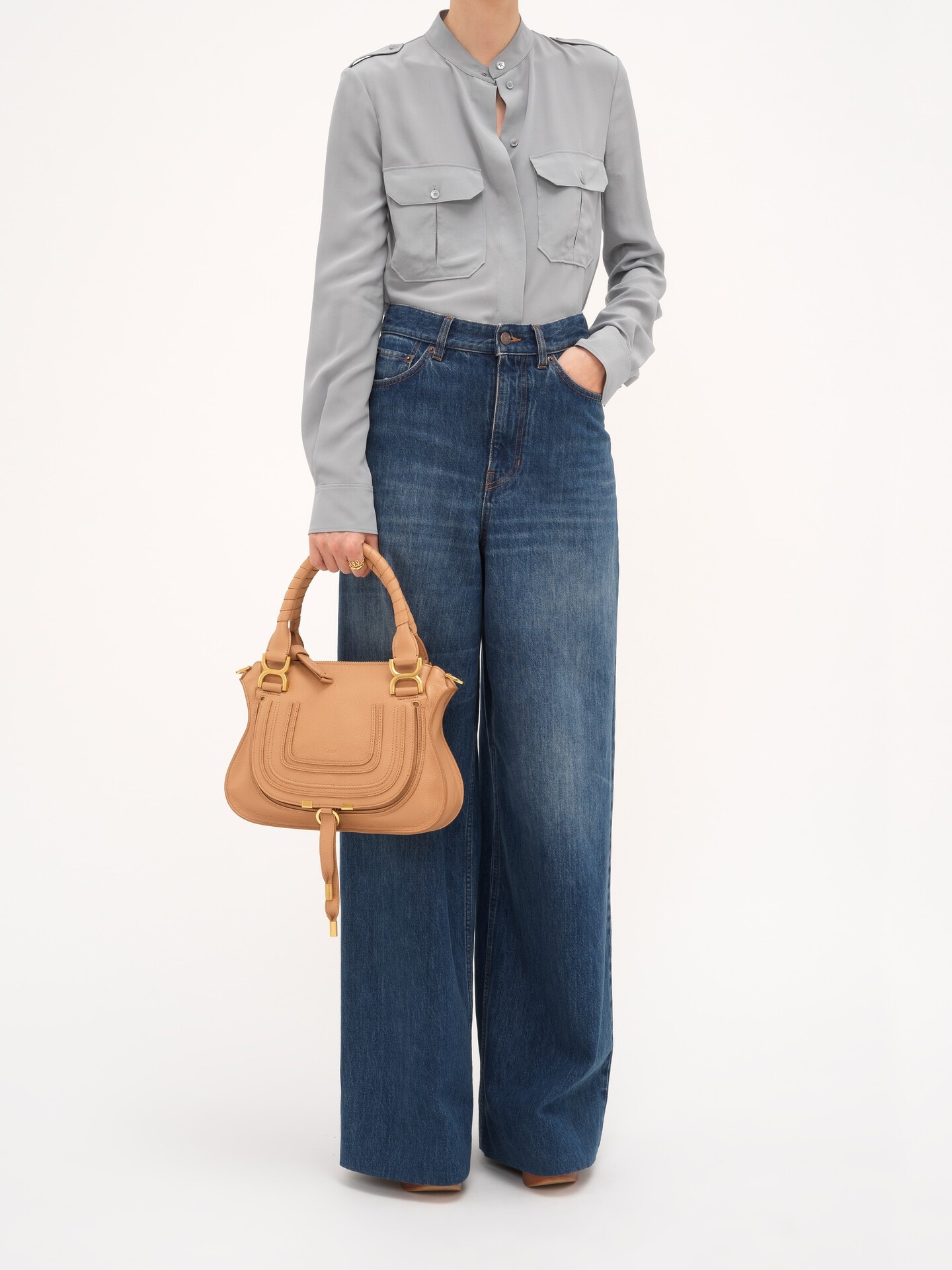 Petit sac Marcie en cuir grain&eacute; - 7.0
