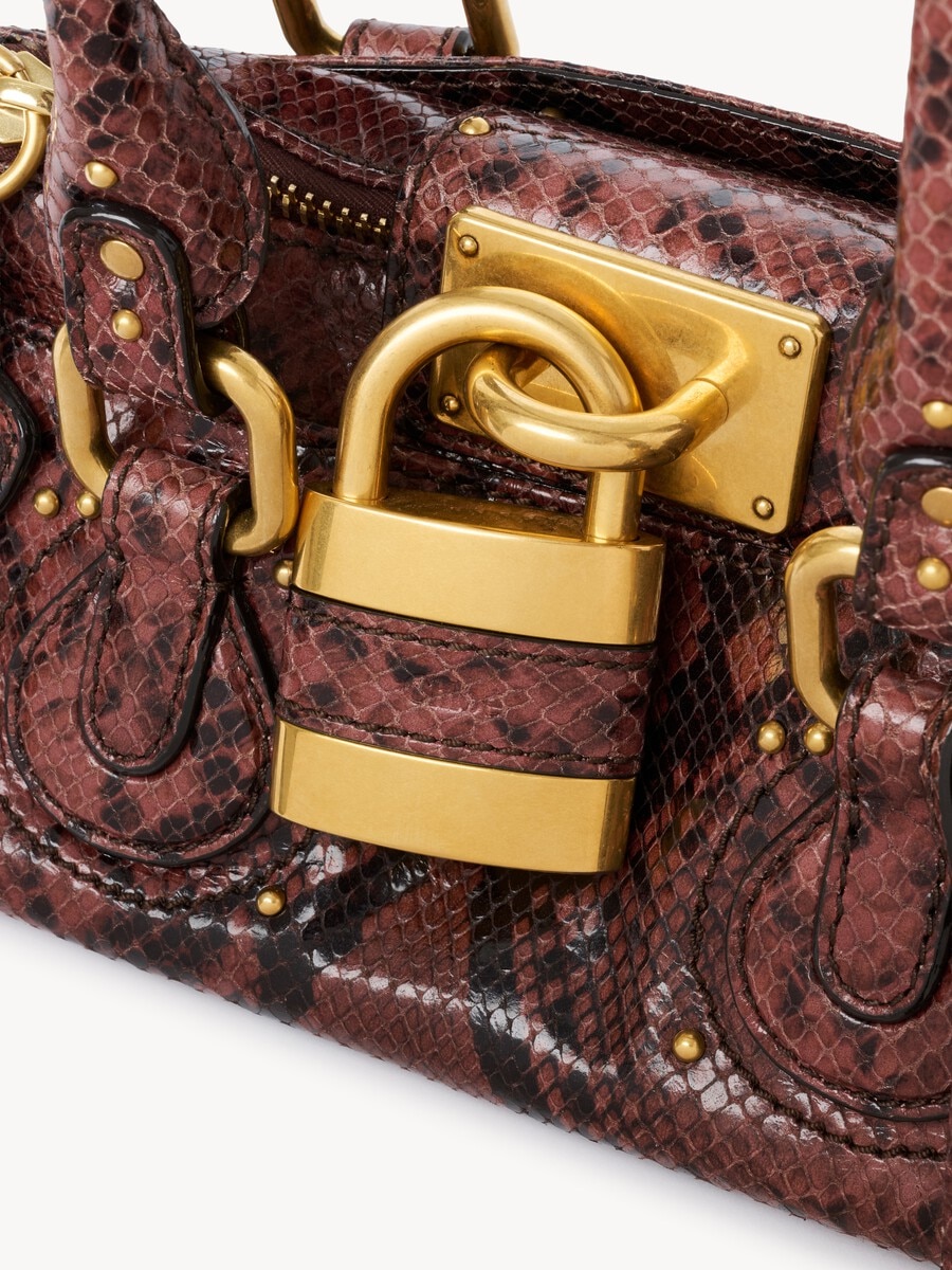 Bolso Paddington peque&ntilde;o de cuero efecto pit&oacute;n - 7