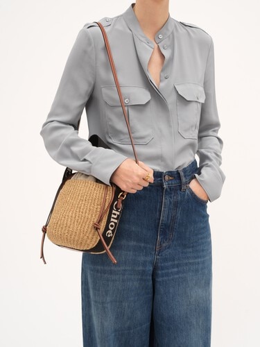 Small Woody basket in natural fibers - 3