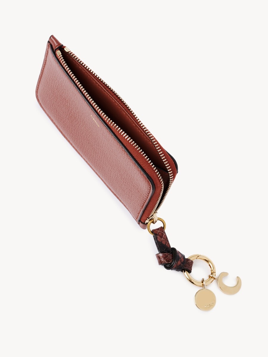 Cartera Alphabet de cuero granulado - 5