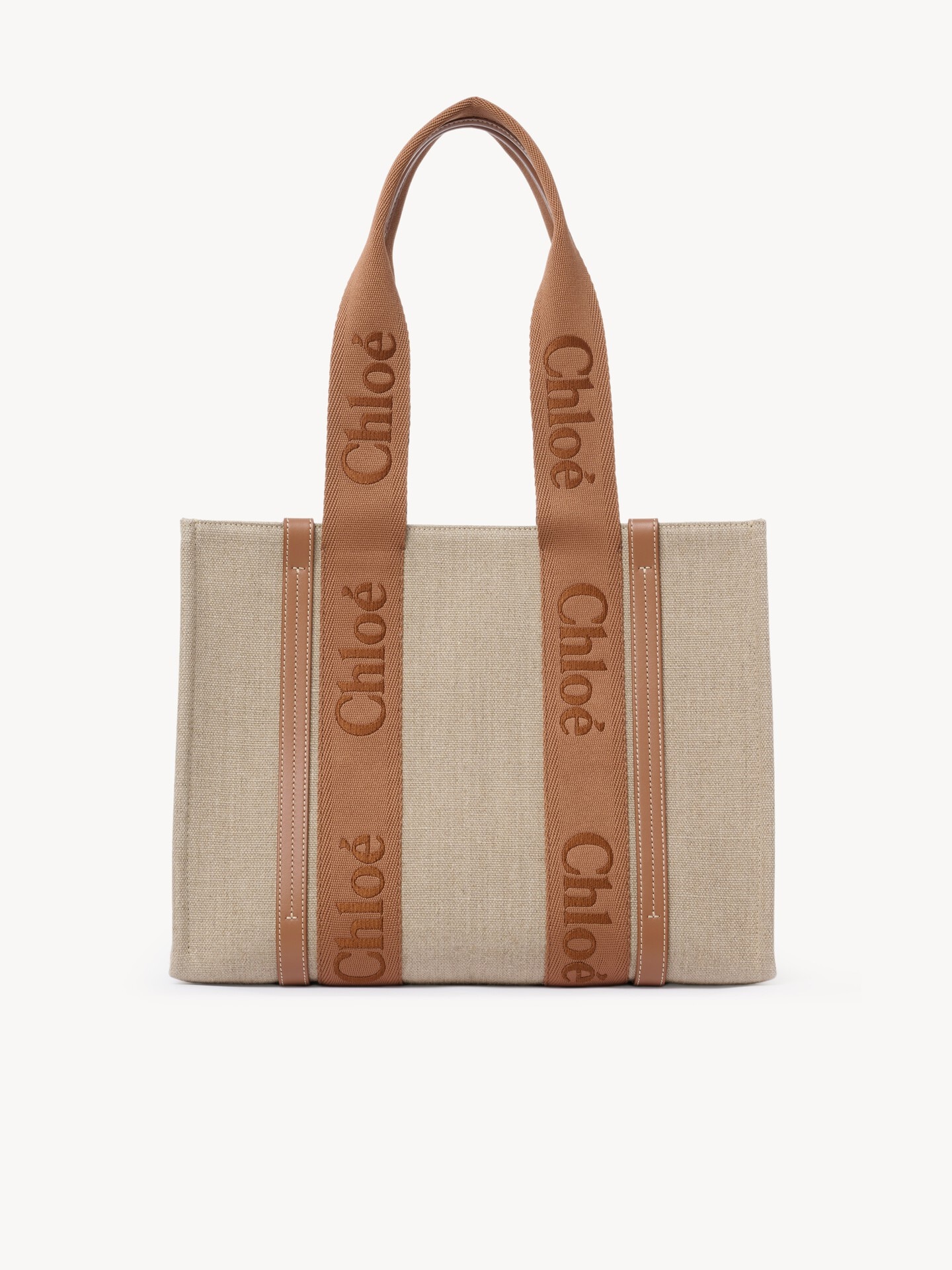 Woody tote bag in linen - 1.0