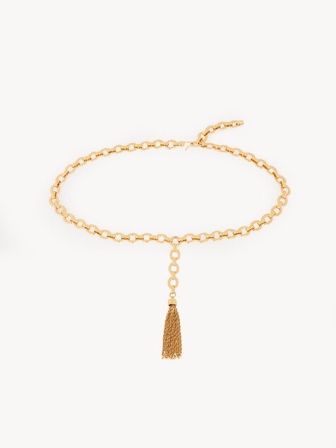 The Chlo&eacute; Pompoms belt