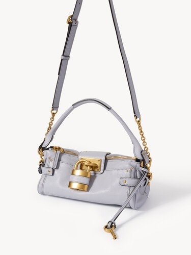 Small Paddington bag with strap in grained leather - 3
