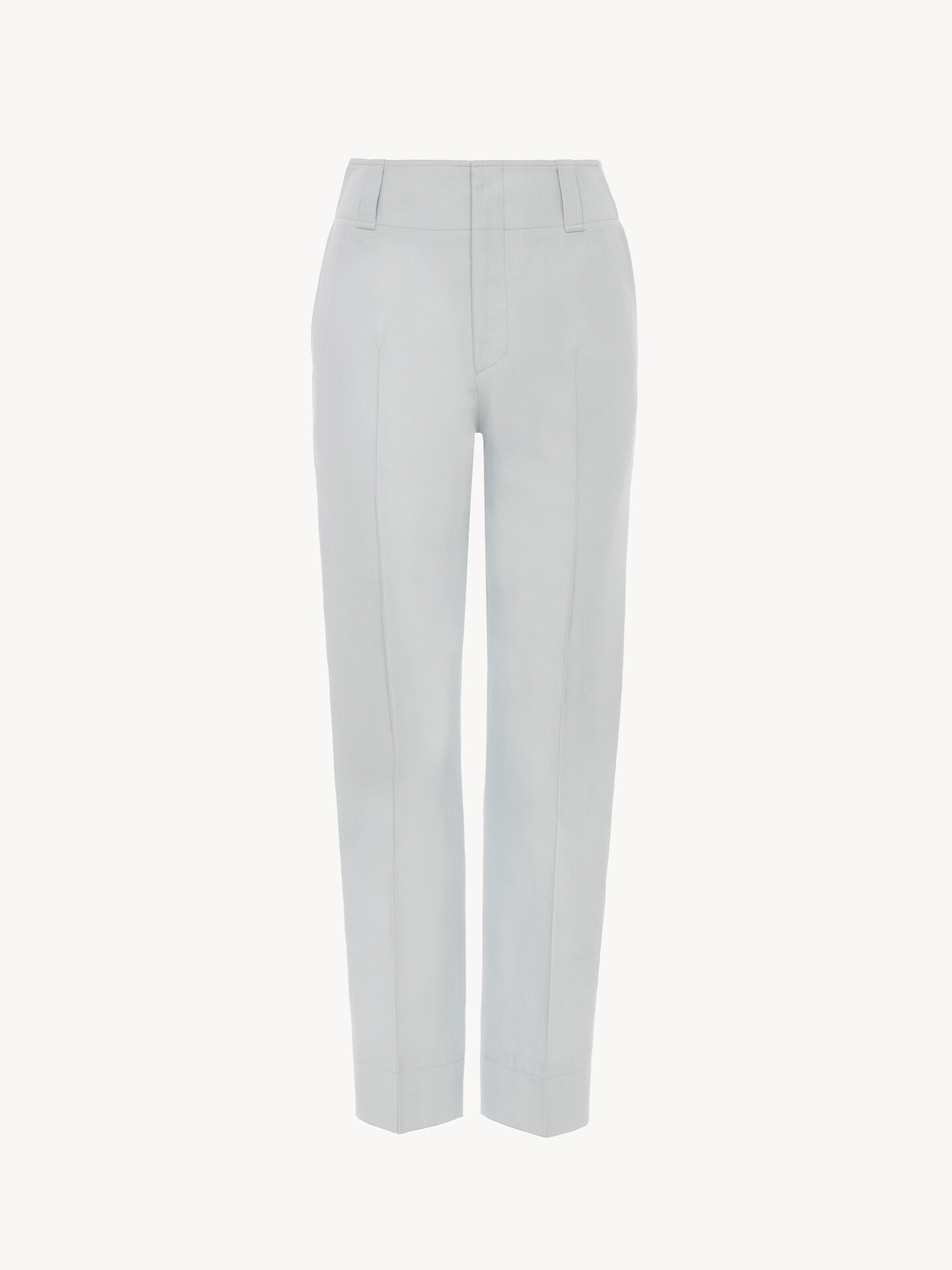 Cigarette pants in a linen-cotton mix - 2.0