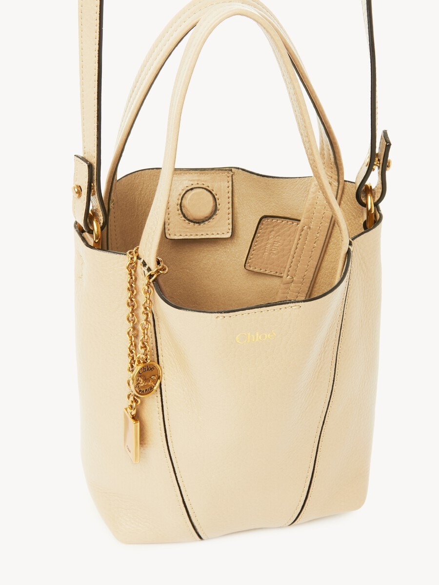 Bolso tote peque&ntilde;o Chlo&eacute; Spin de cuero granulado - 7