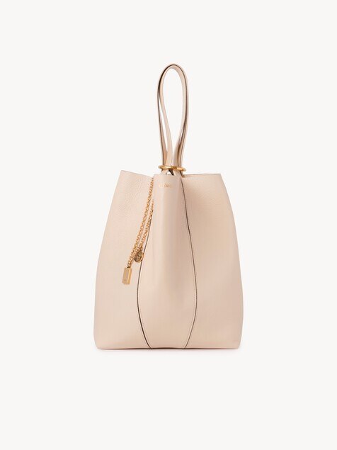 Chlo&eacute; Spin tote bag in grained leather