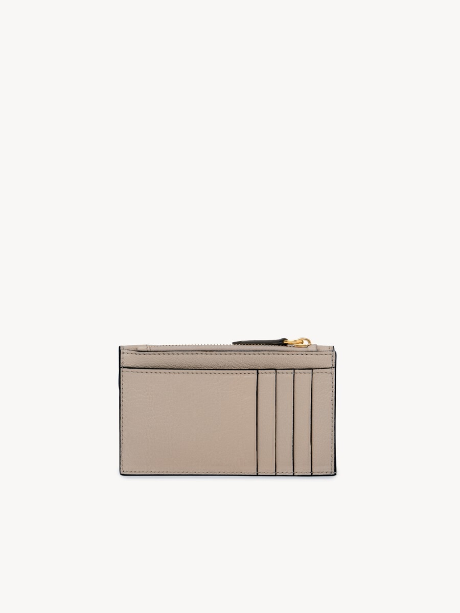 Small Envelope purse with card slots in grained leather - 4