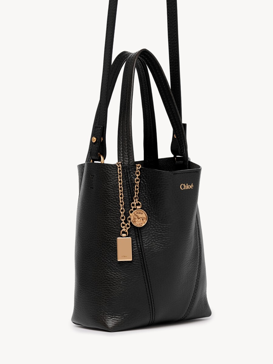 Bolso tote peque&ntilde;o Chlo&eacute; Spin de cuero granulado - 5