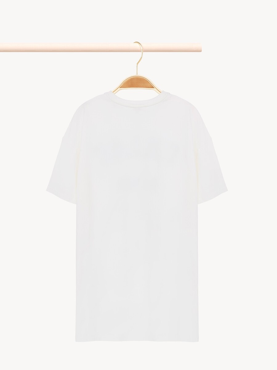 Vestido de manga corta con logotipo infantil - 3