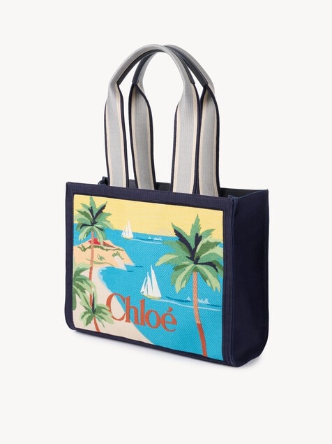 Chlo&eacute; Soleil tote bag in embroidered canvas