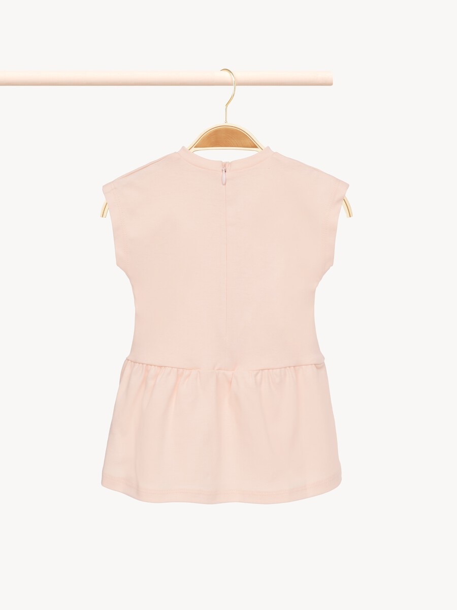 Vestido de manga corta con logotipo de beb&eacute; - 3