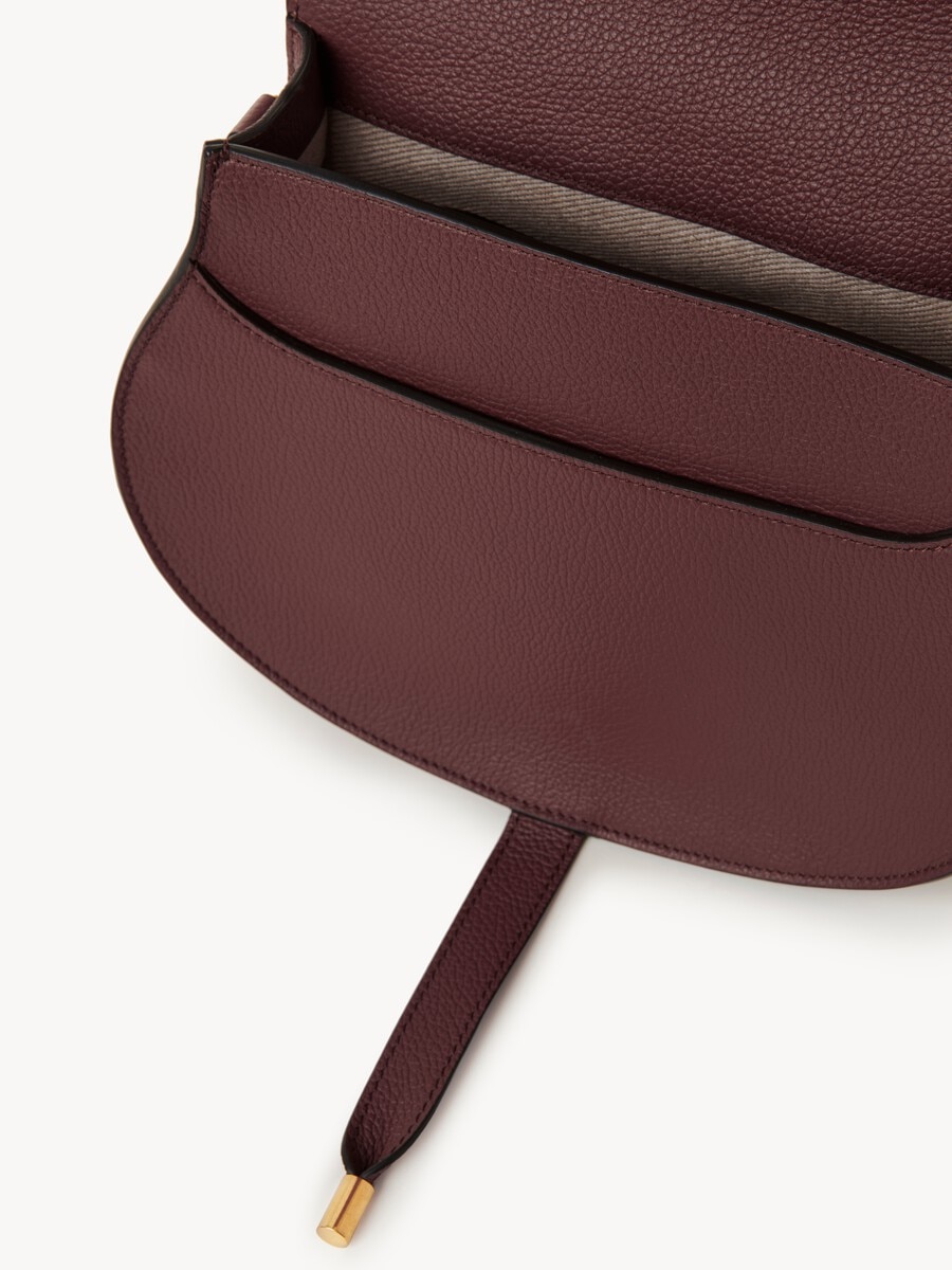 Bolso saddle Marcie de cuero granulado - 5