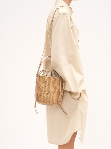Small Woody basket in natural fibers - 4