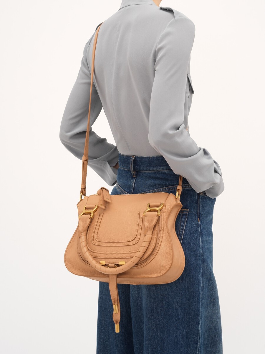 Small Marcie bag in grained leather - 3