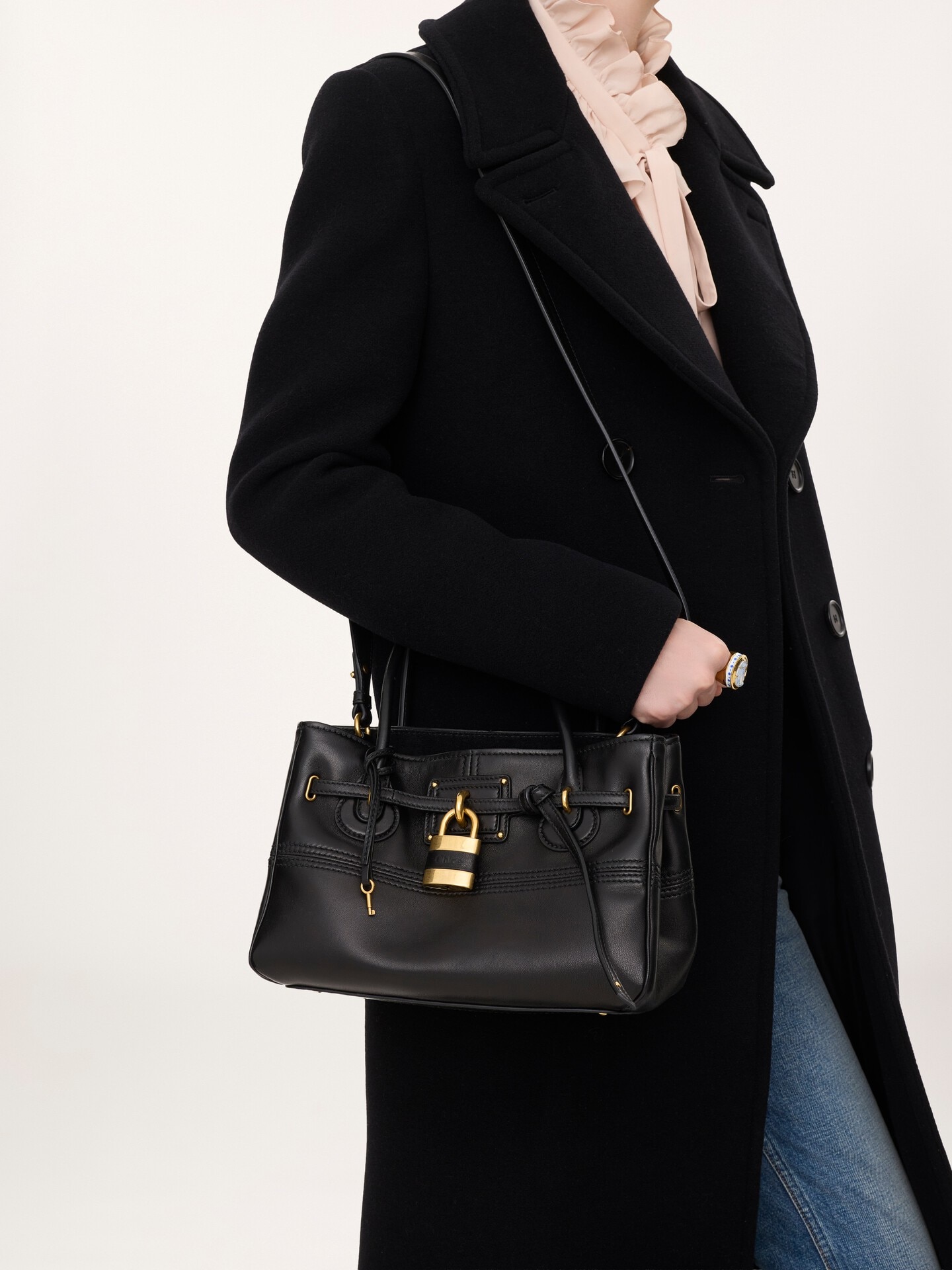 Small Paddington Sling top handle bag in soft leather - 2.0