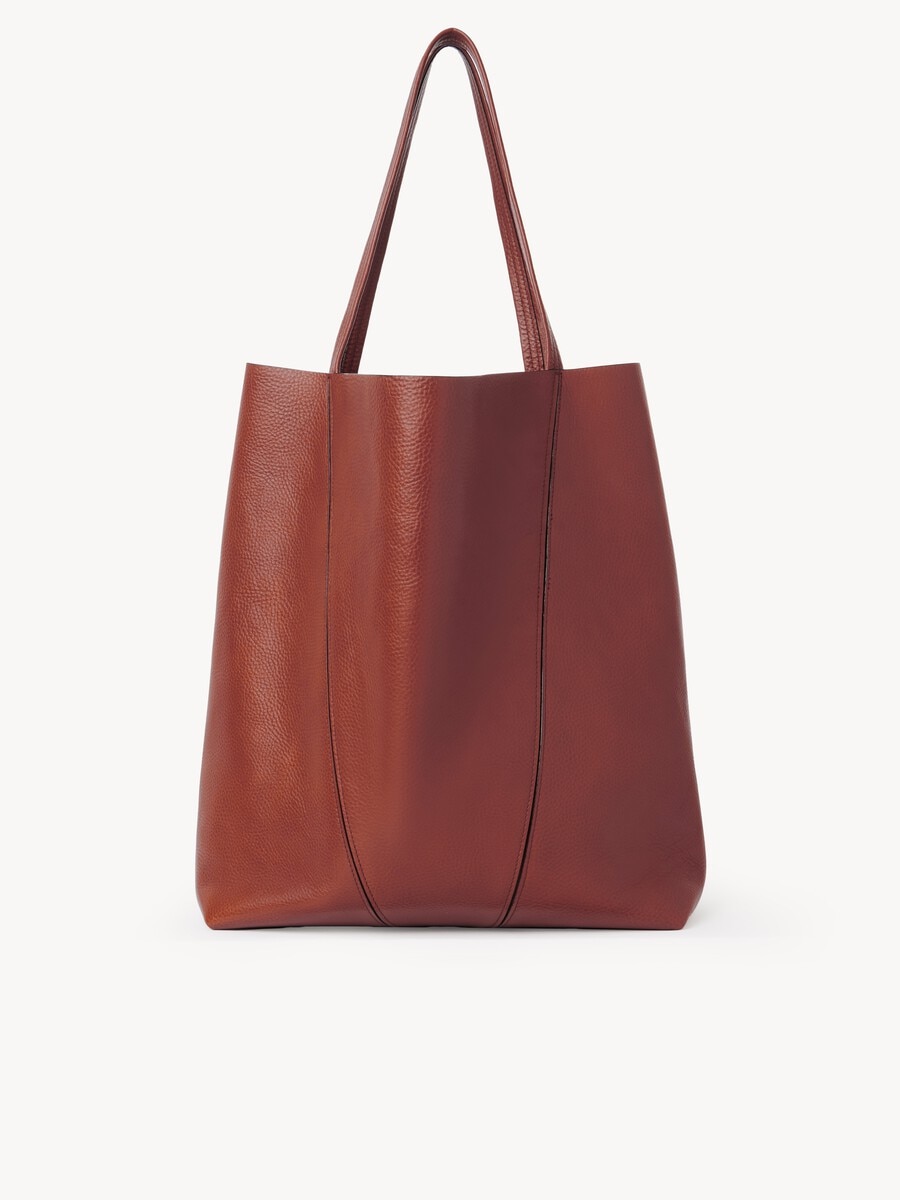 Large Chlo&eacute; Spin tote bag in grained leather - 5