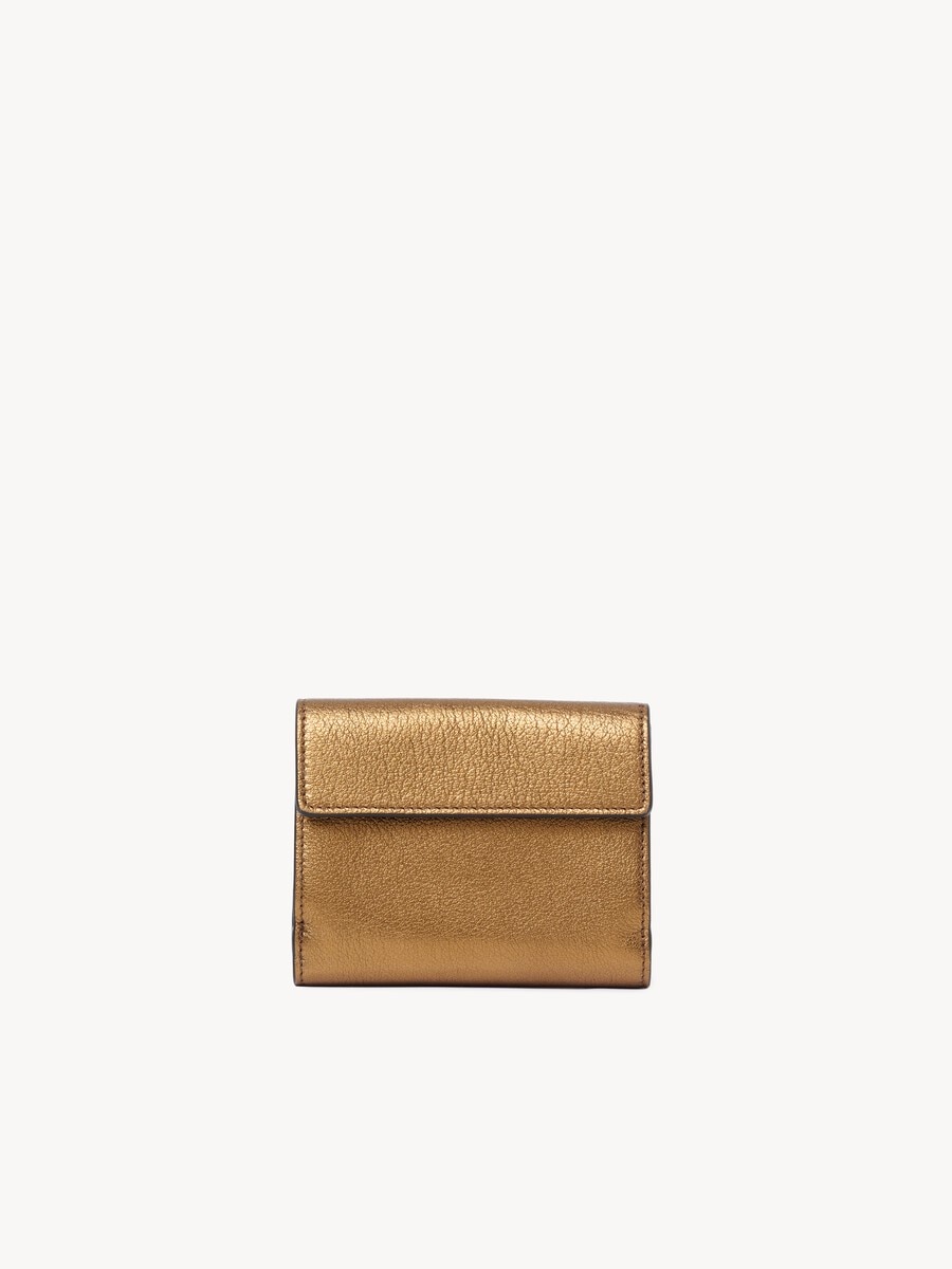 Monedero tarjetero Envelope peque&ntilde;o de cuero metalizado - 4