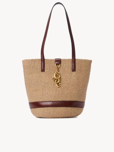 Chlo&eacute; Charms basket bag in natural fibers - 2