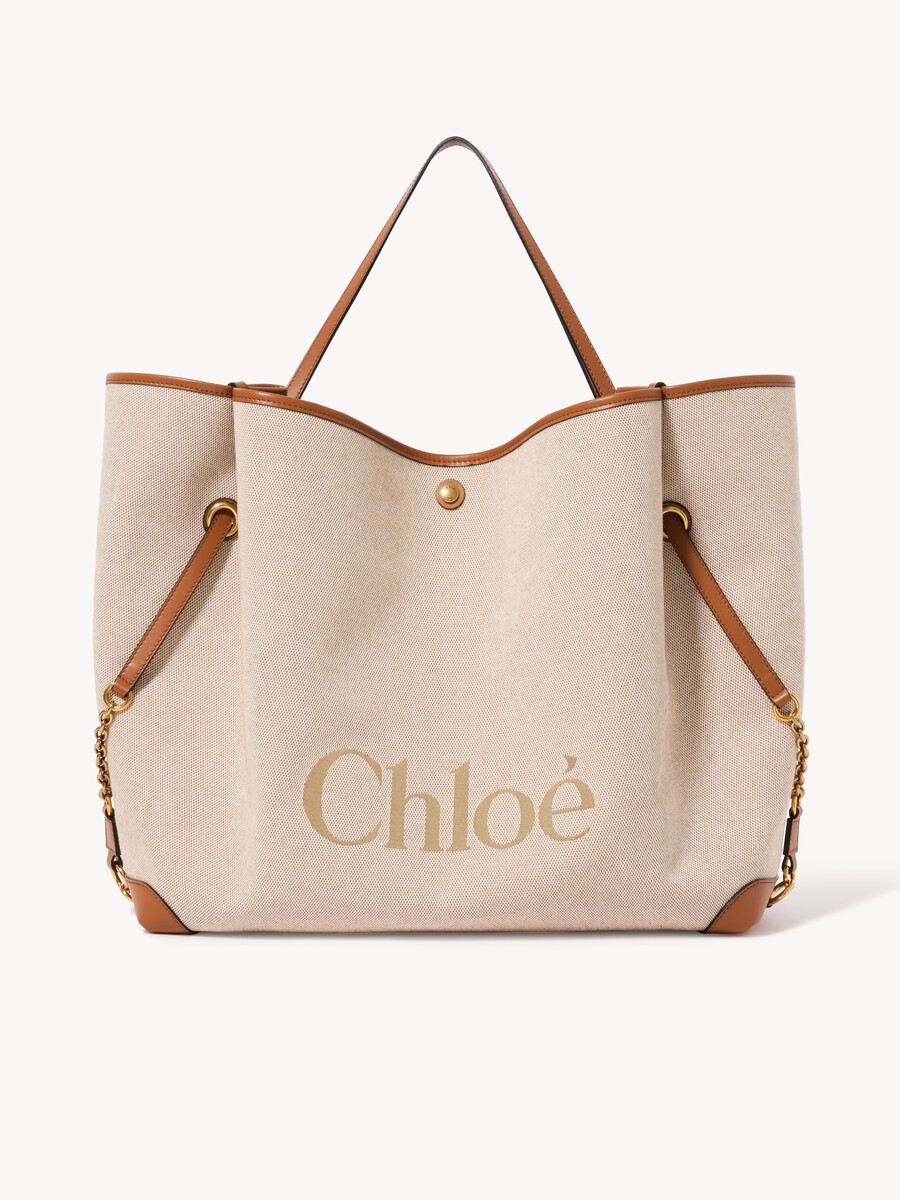 Large sac double port&eacute; Chlo&eacute; Clover en toile - 1
