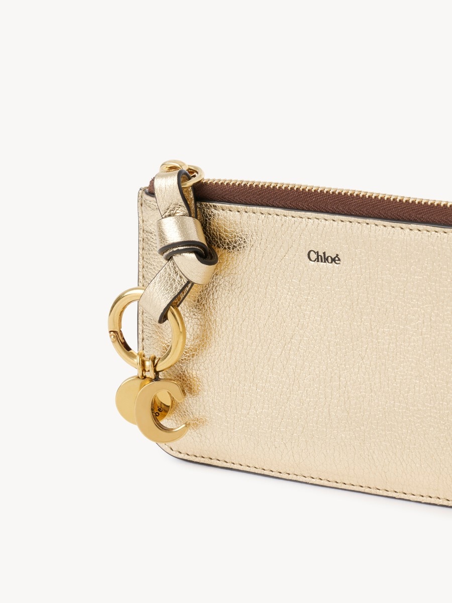 Alphabet wallet in metallized leather - 6