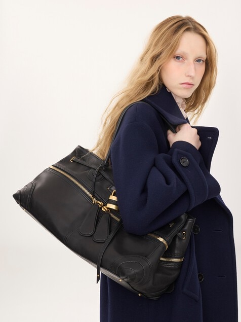 Large Paddington Sling east-west bag in soft leather