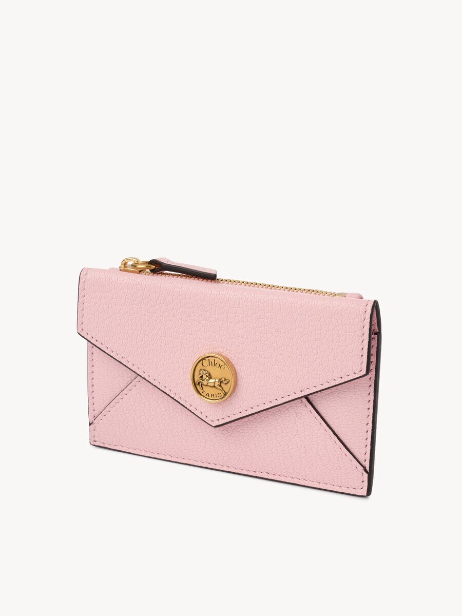 Small Envelope purse with card slots in grained leather - 2