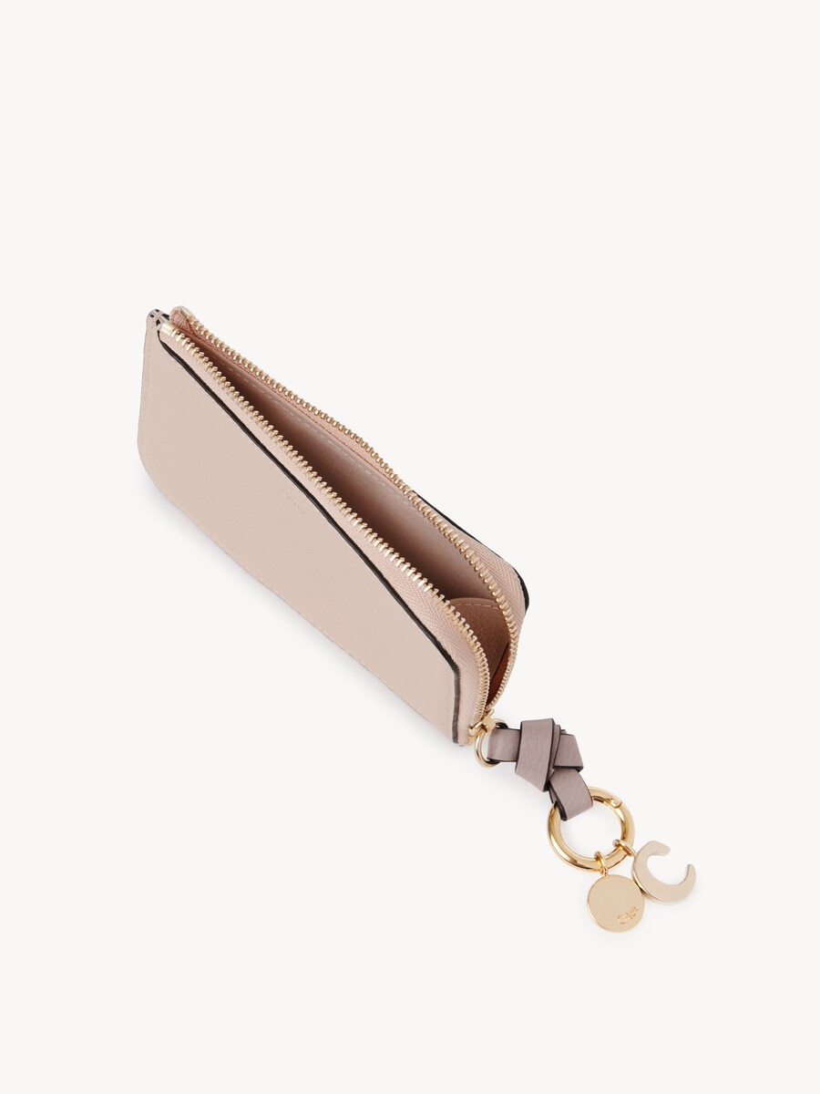 Alphabet wallet in grained leather - 5
